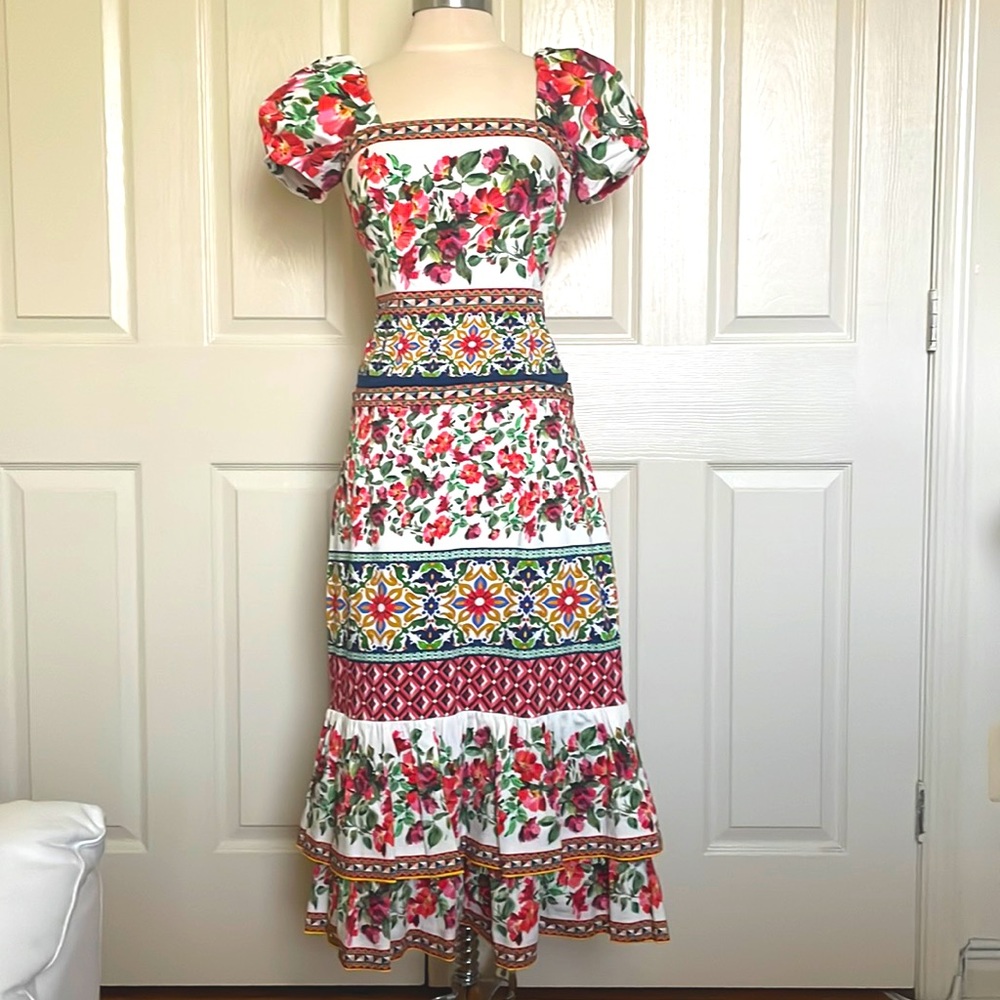 Antonio Melani Two Piece Skirt Top Floral Set *read description*